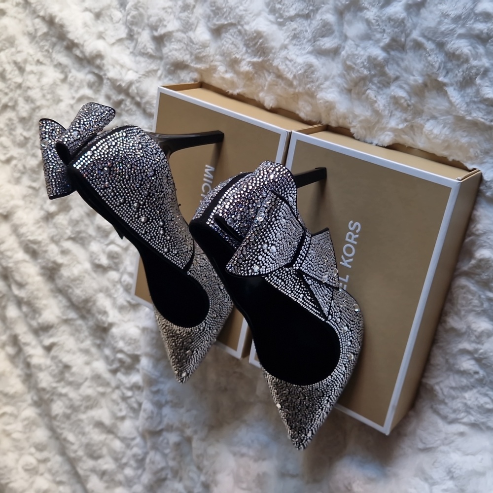 Black rhinestones heels - Picture 9 of 12